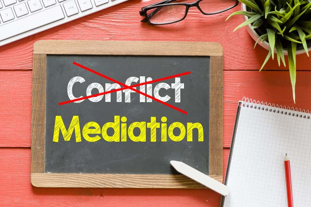 No conflict sign during a mediation